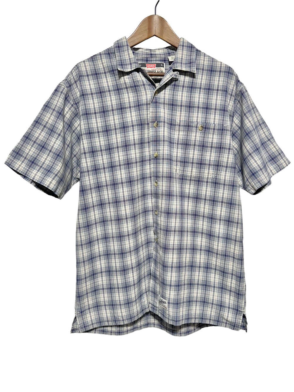 LEVI’S Plaid Short Sleeve Button Up Coastal Dadcore Normcore Shirt